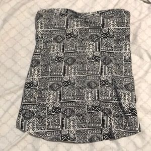 Nollie tribal print tube top